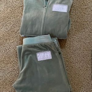 Vintage Juicy Army Green Matching Tracksuit